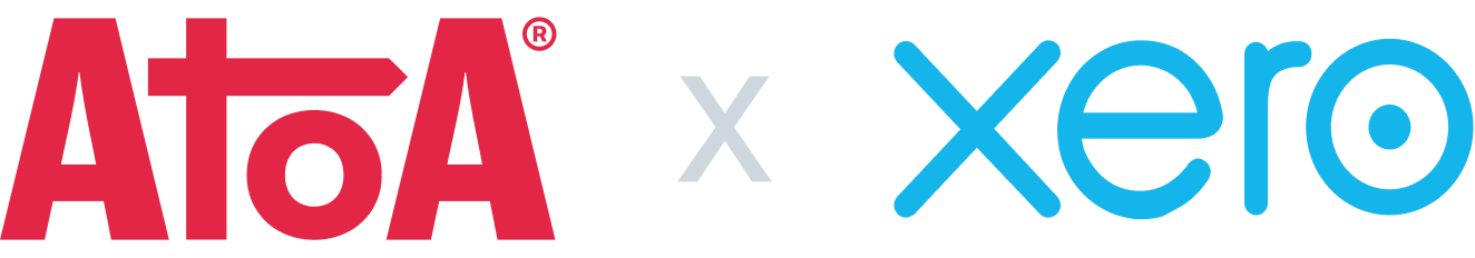Atoa and Xero integration logos